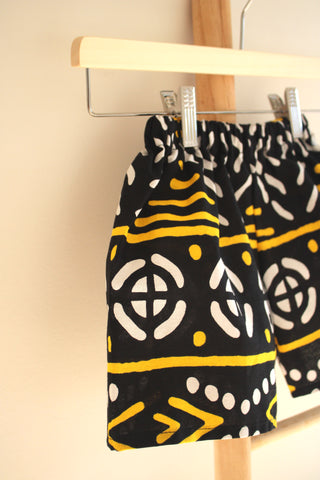 Short KENTE Noir & formes
