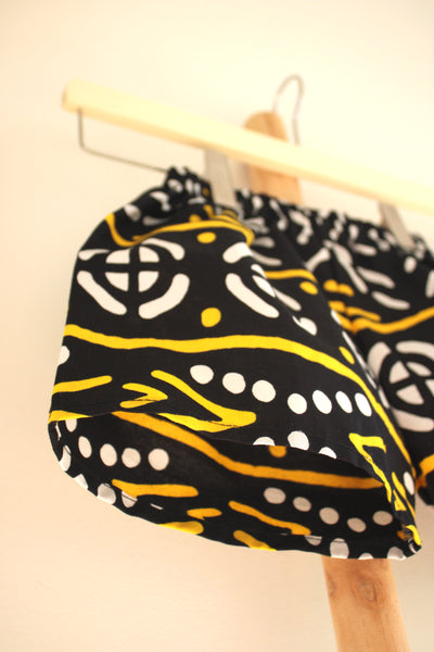 Short KENTE Noir & formes