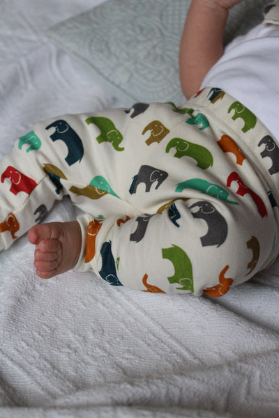 Ensemble 100% Bio Éléphants version bébé