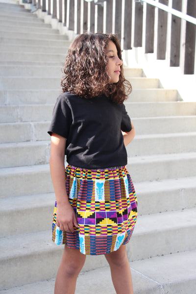 JUPE COTON KENTE ETHNIQUE