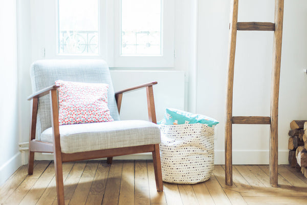 Paniers de rangement tissu réversible