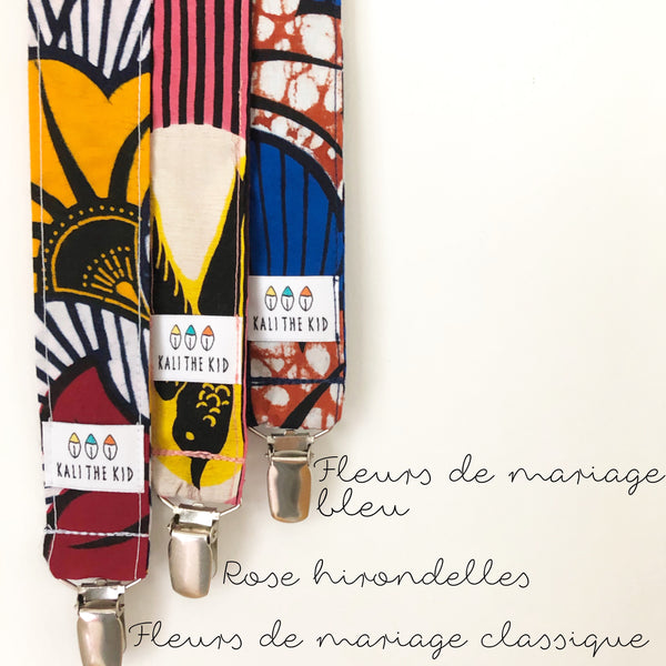 Attache Sucette Wax & Kente clip métal