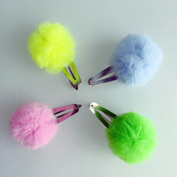 Barrette Pompon Tulle